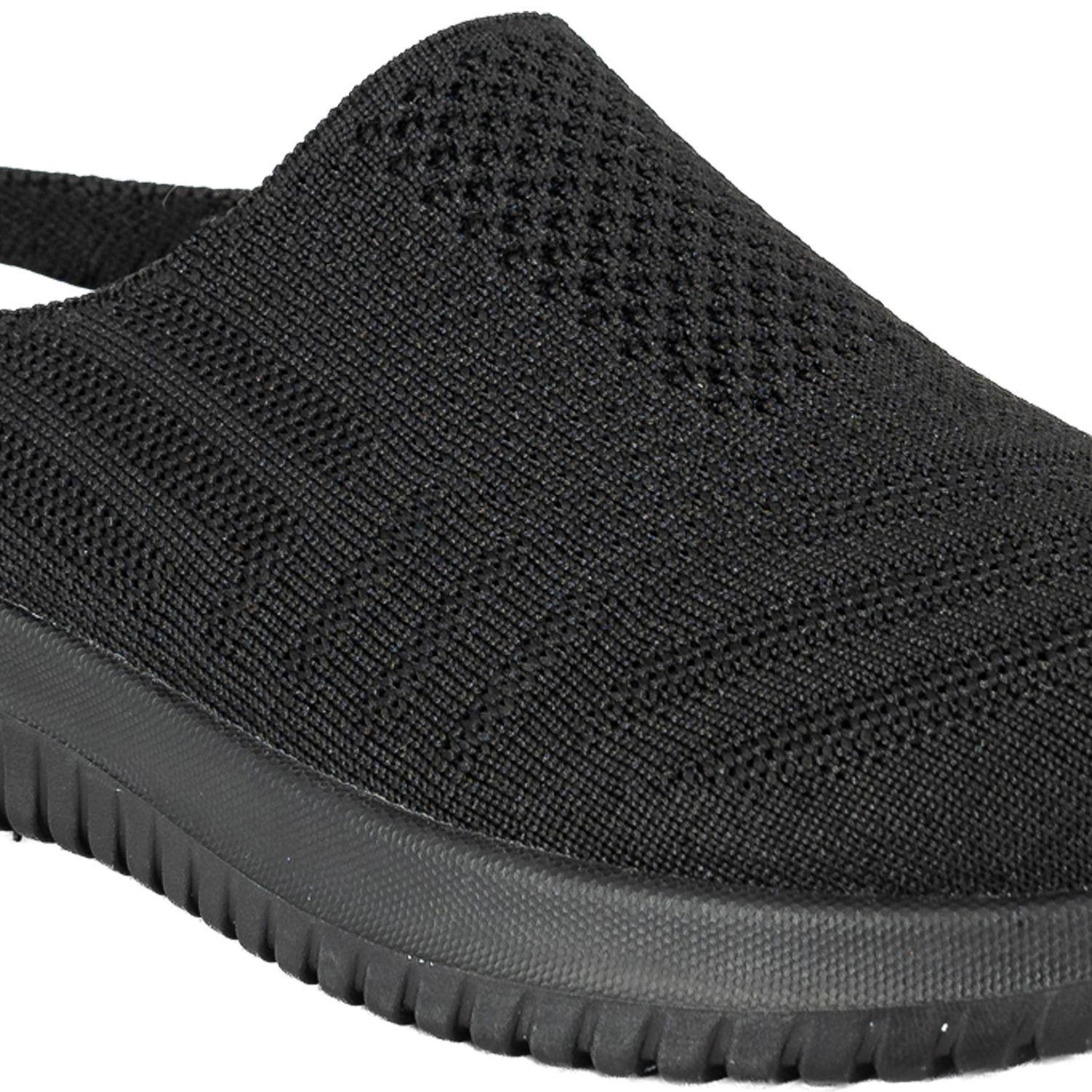 Zapatilla sin Talón Eliza Full Negro Alquimia-4