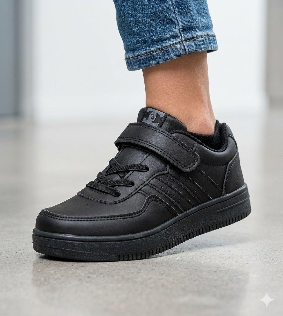 Zapatilla Escolar Jacinto Negro UNS-4