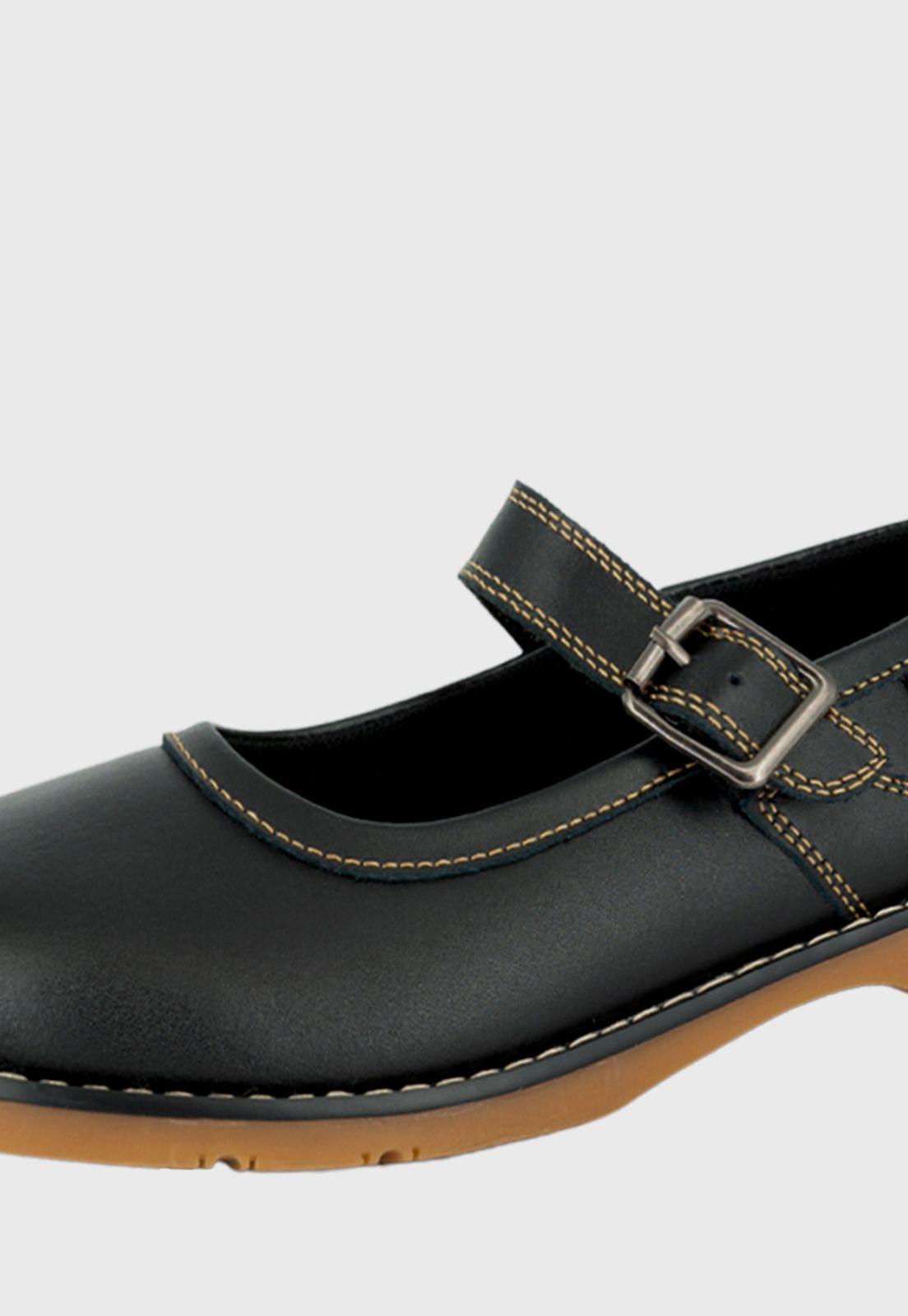Zapato Escolar de Cuero Orco Negro Alquimia-3