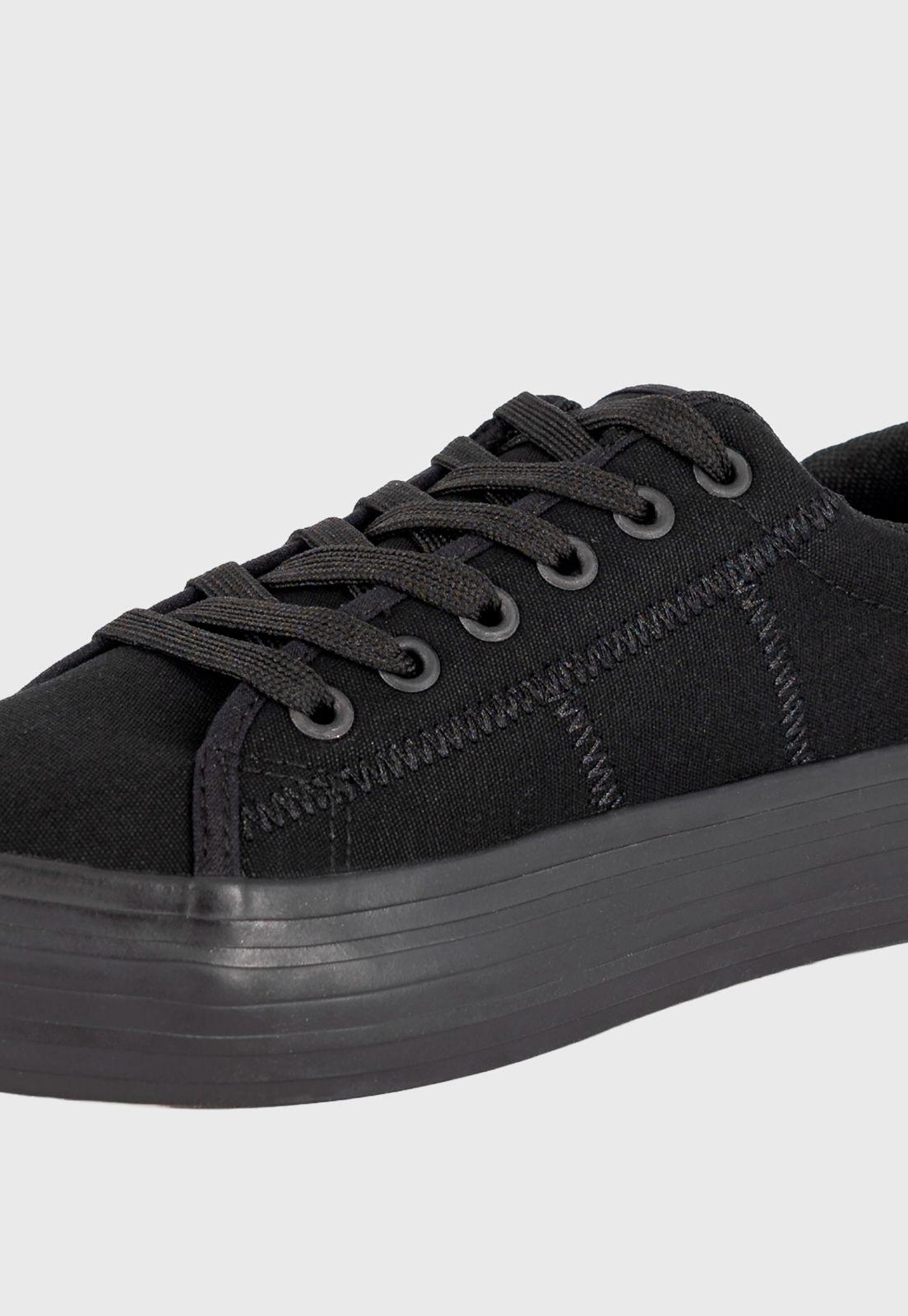 Zapatilla Escolar Sangli Full Negro Alquimia-3