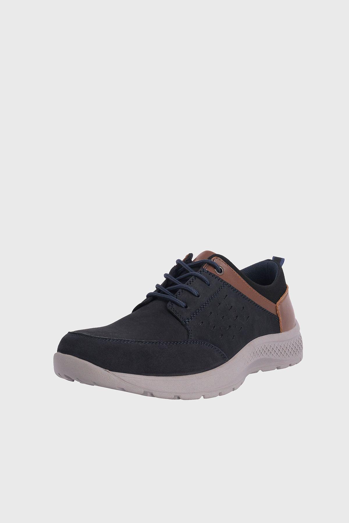 Zapatilla de Cuero Casual Tarvos Azul London Adixt-0