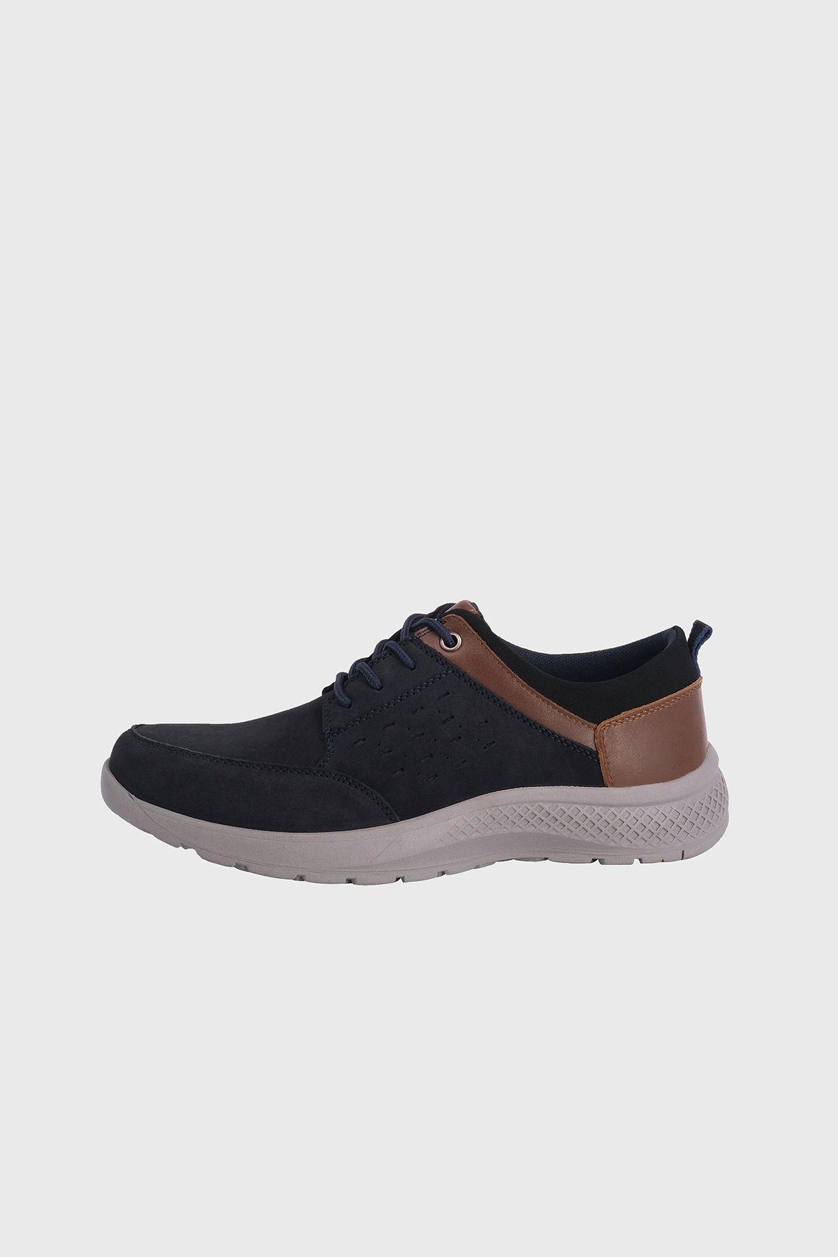 Zapatilla de Cuero Casual Tarvos Azul London Adixt-1