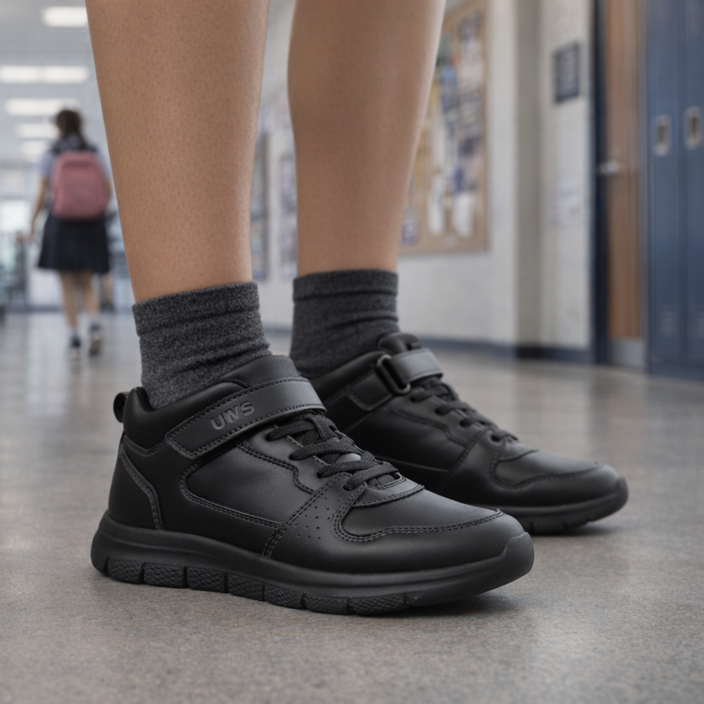 Zapatilla Escolar Dalt Negro UNS-4