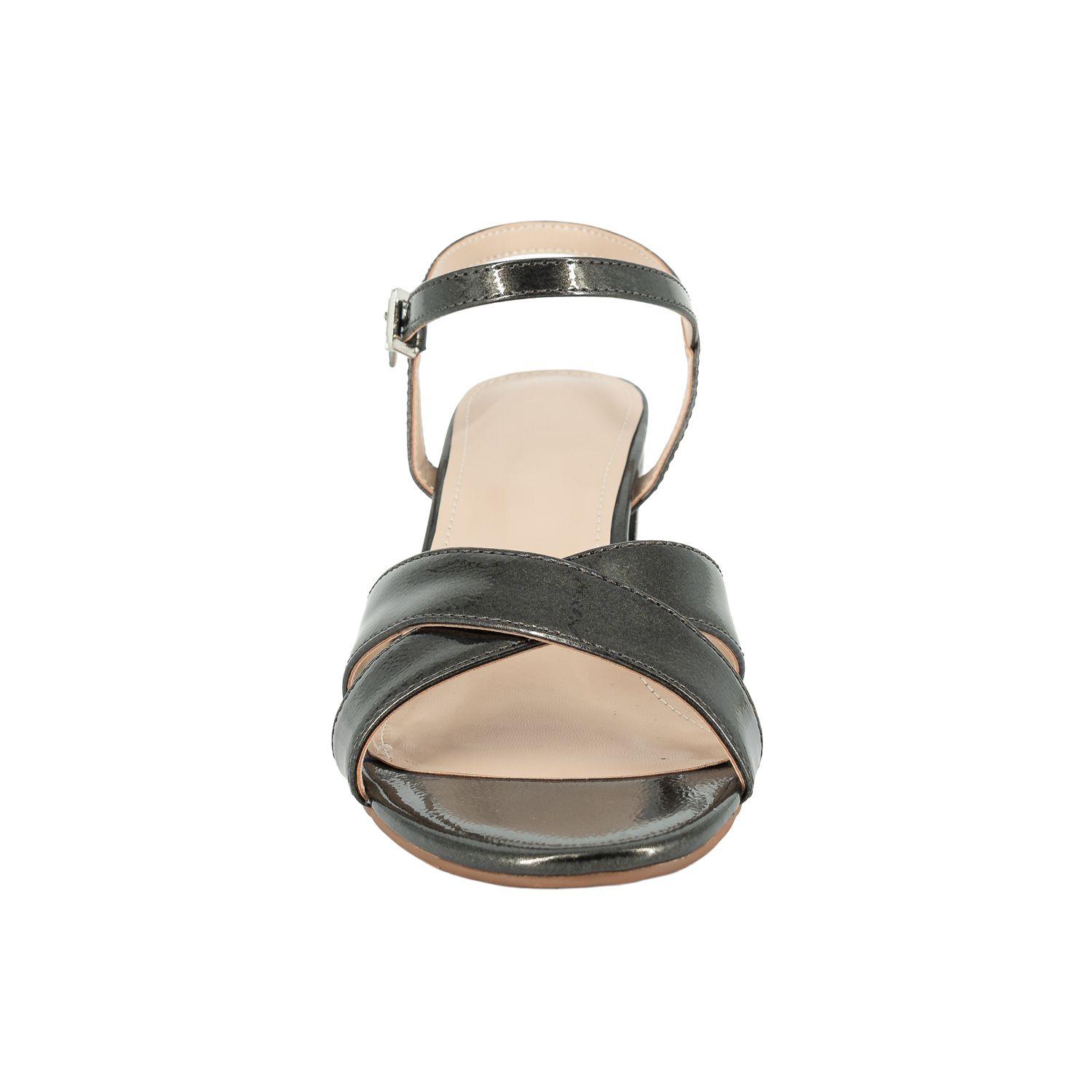 Sandalia de Vestir Shiro Plateado Metalizado Alquimia-2