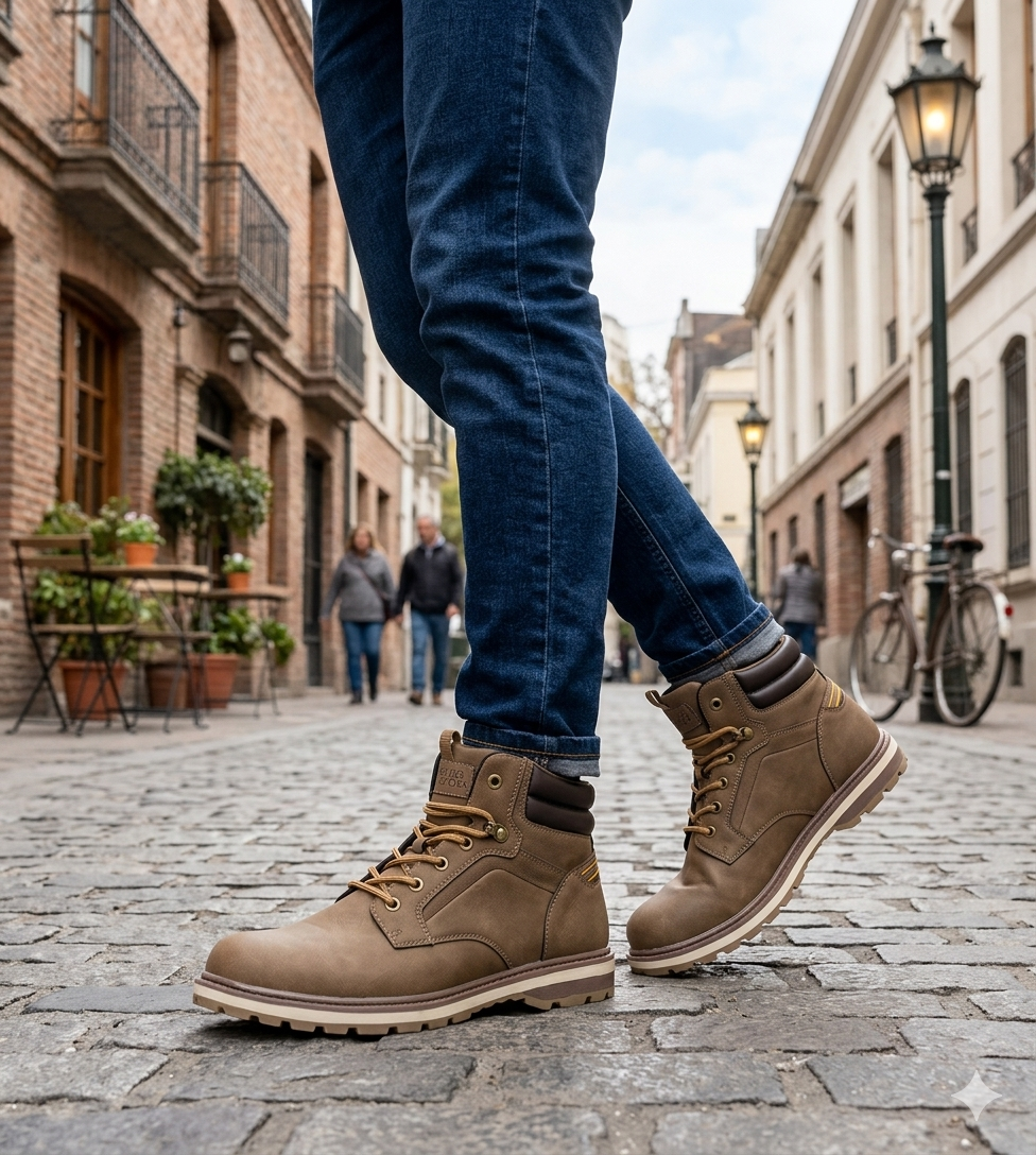 Botin con Polar Polo Tostado London Adixt-4