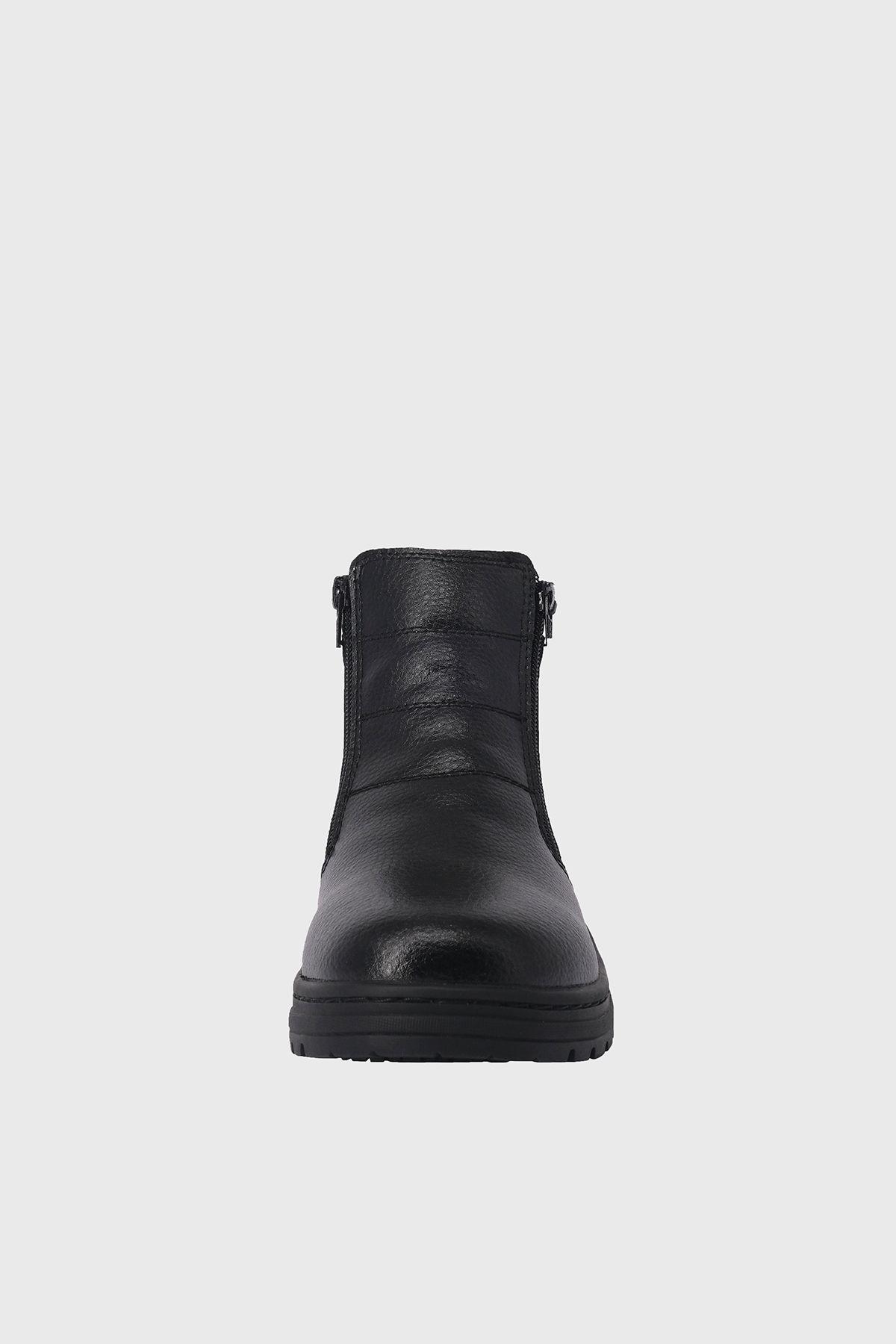 Botin de Cuero con Chiporro Aegir Negro London Adixt-2