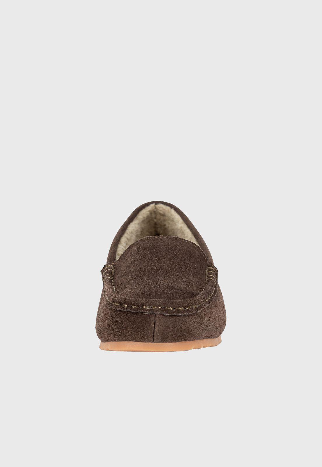 Mocasin de Cuero con Chiporro Amur Café Alquimia-2