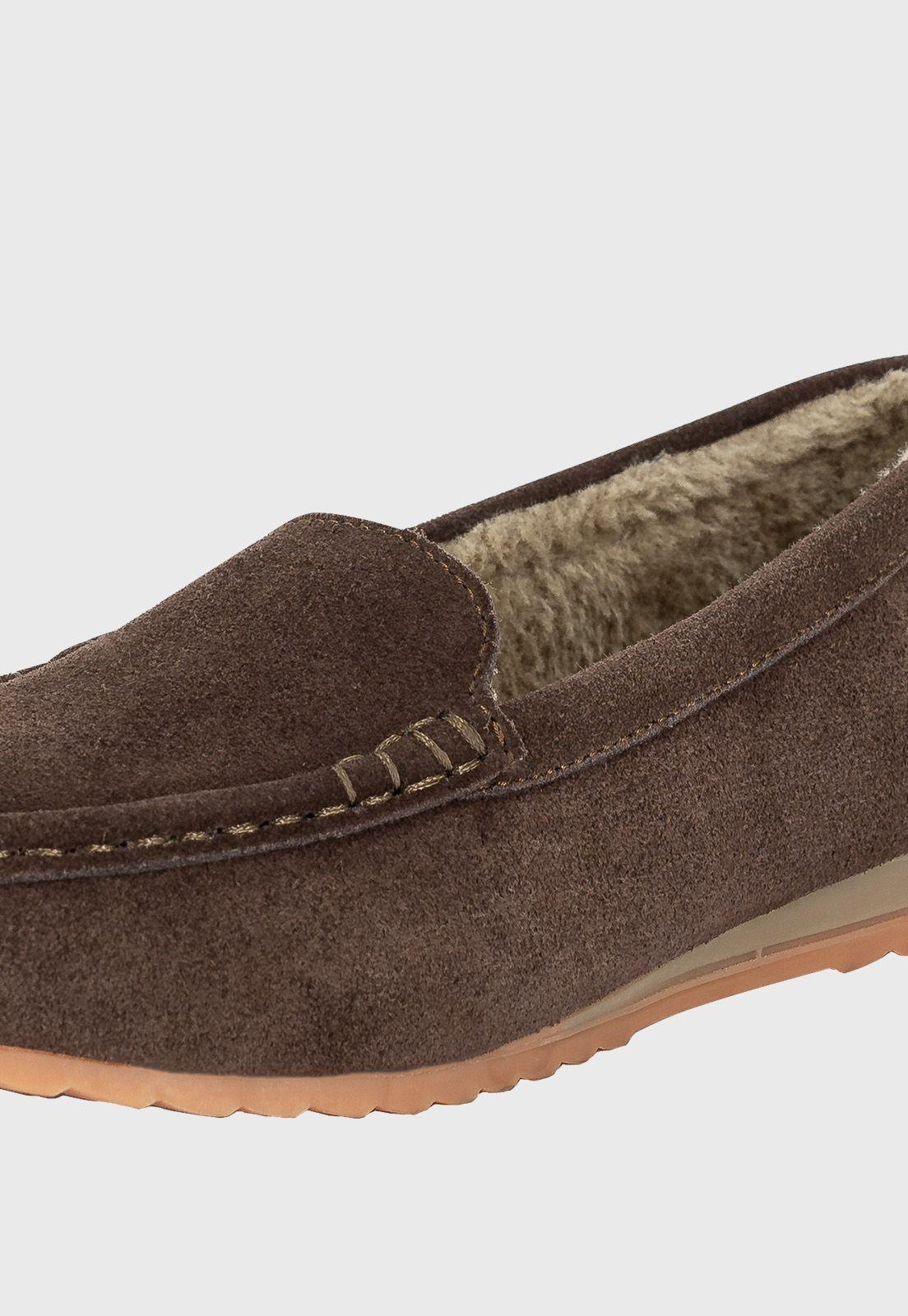 Mocasin de Cuero con Chiporro Amur Café Alquimia-3