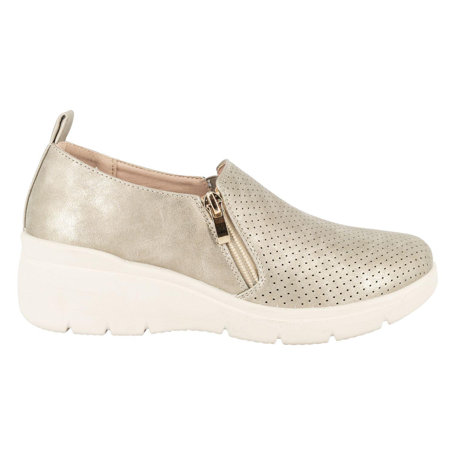 Zapatilla Confort Casual Fayet Dorado Passer-0