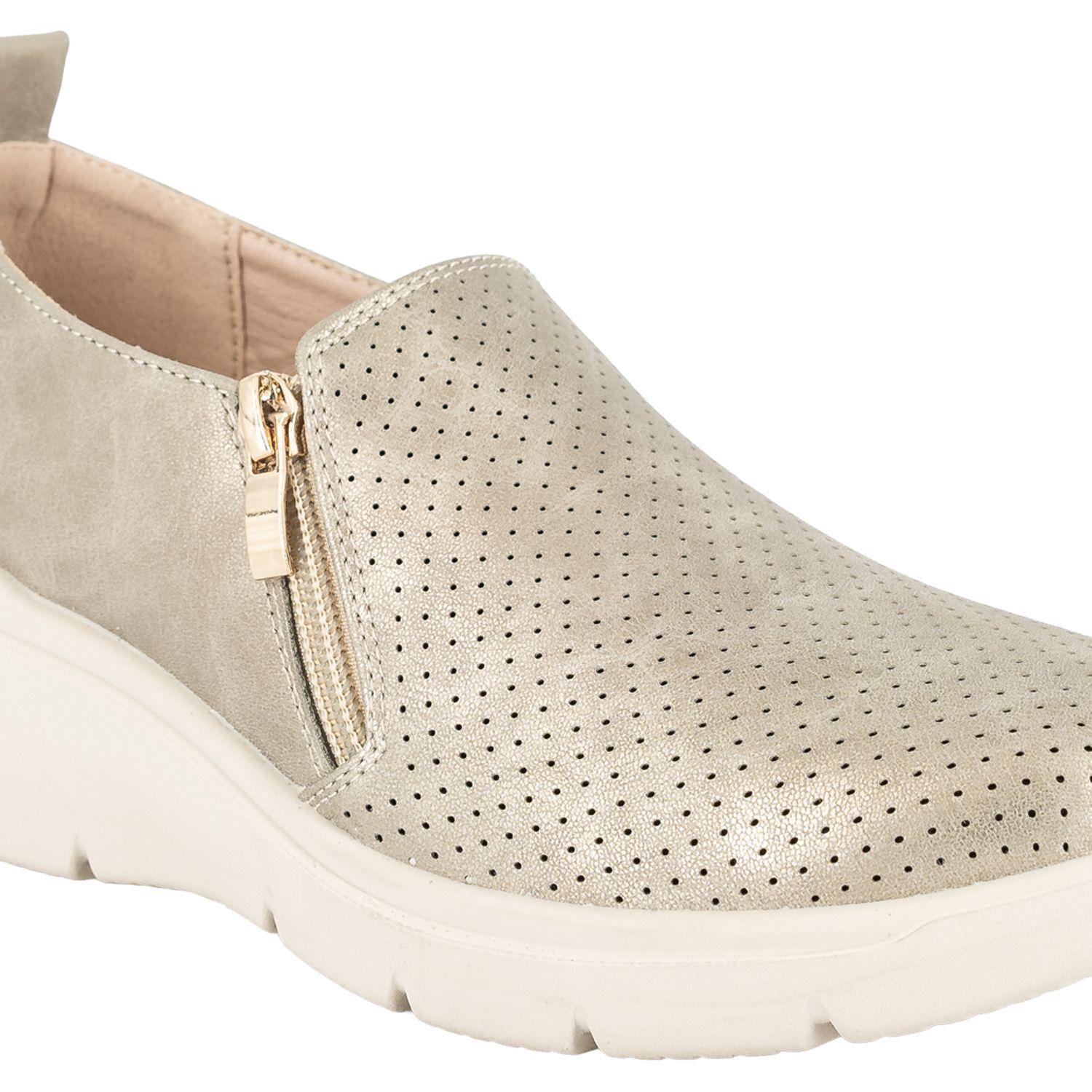 Zapatilla Confort Casual Fayet Dorado Passer-4