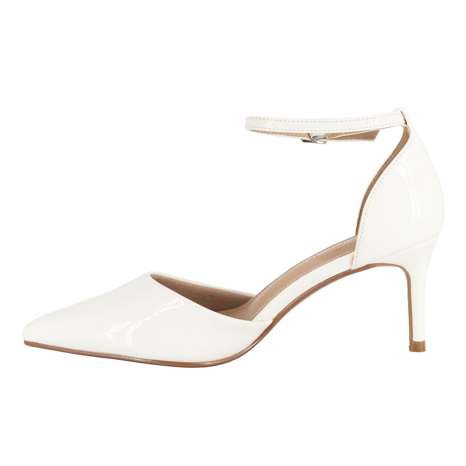 Zapato Formal Stiletto Blanco Alquimia-2