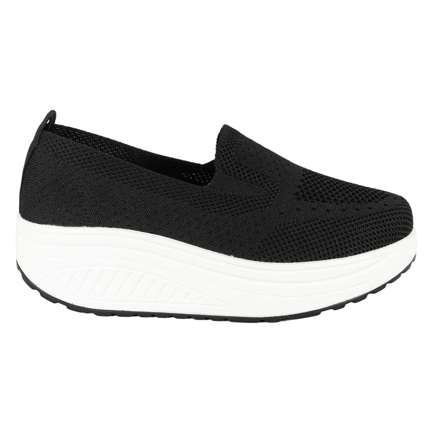 Mocasín Plataforma Slip-On Beth Negro Alquimia-0