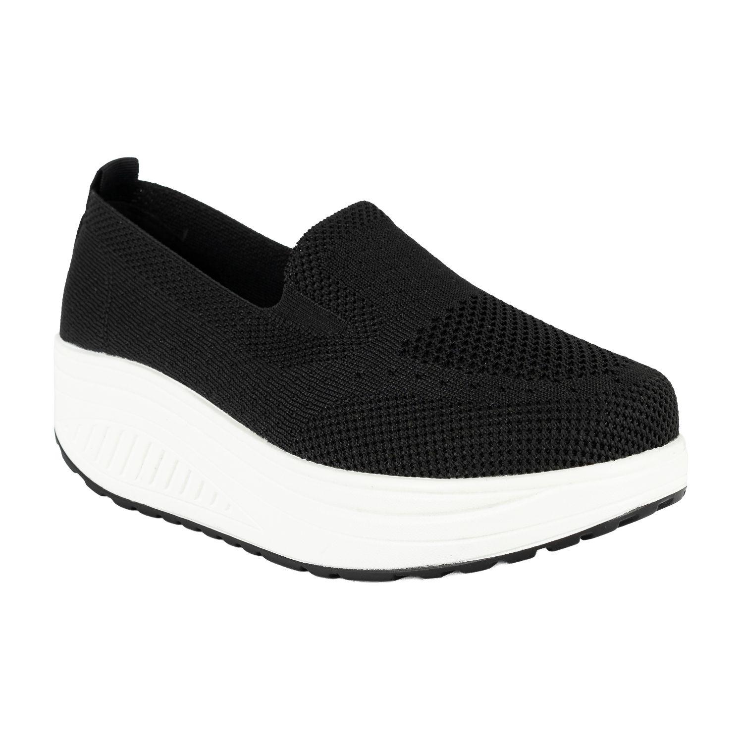 Mocasín Plataforma Slip-On Beth Negro Alquimia-1