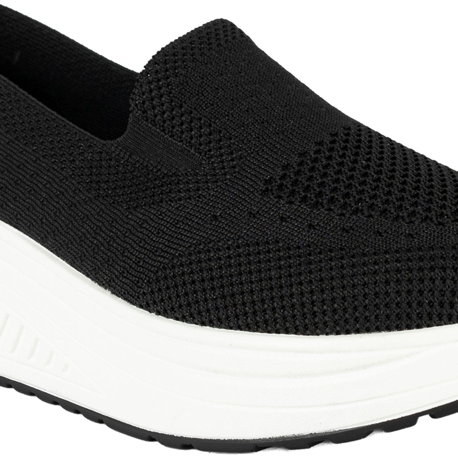 Mocasín Plataforma Slip-On Beth Negro Alquimia-4