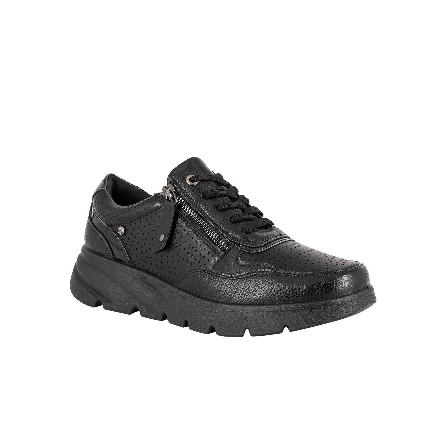 Zapatilla Leton Negro Passer-1