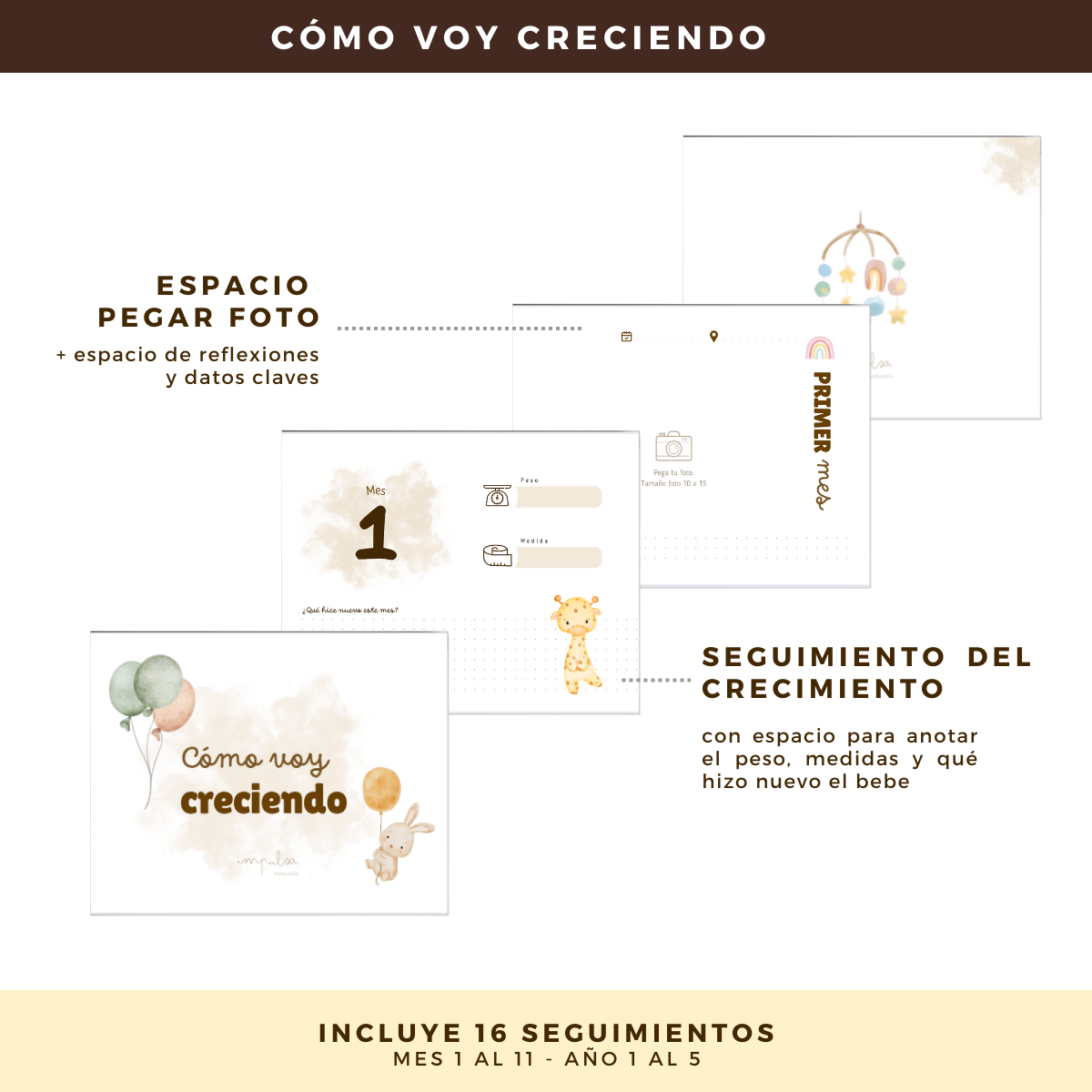 Álbum de Fotos y Recuerdos para Bebés - Mis Primeros Recuerdos Niño-2
