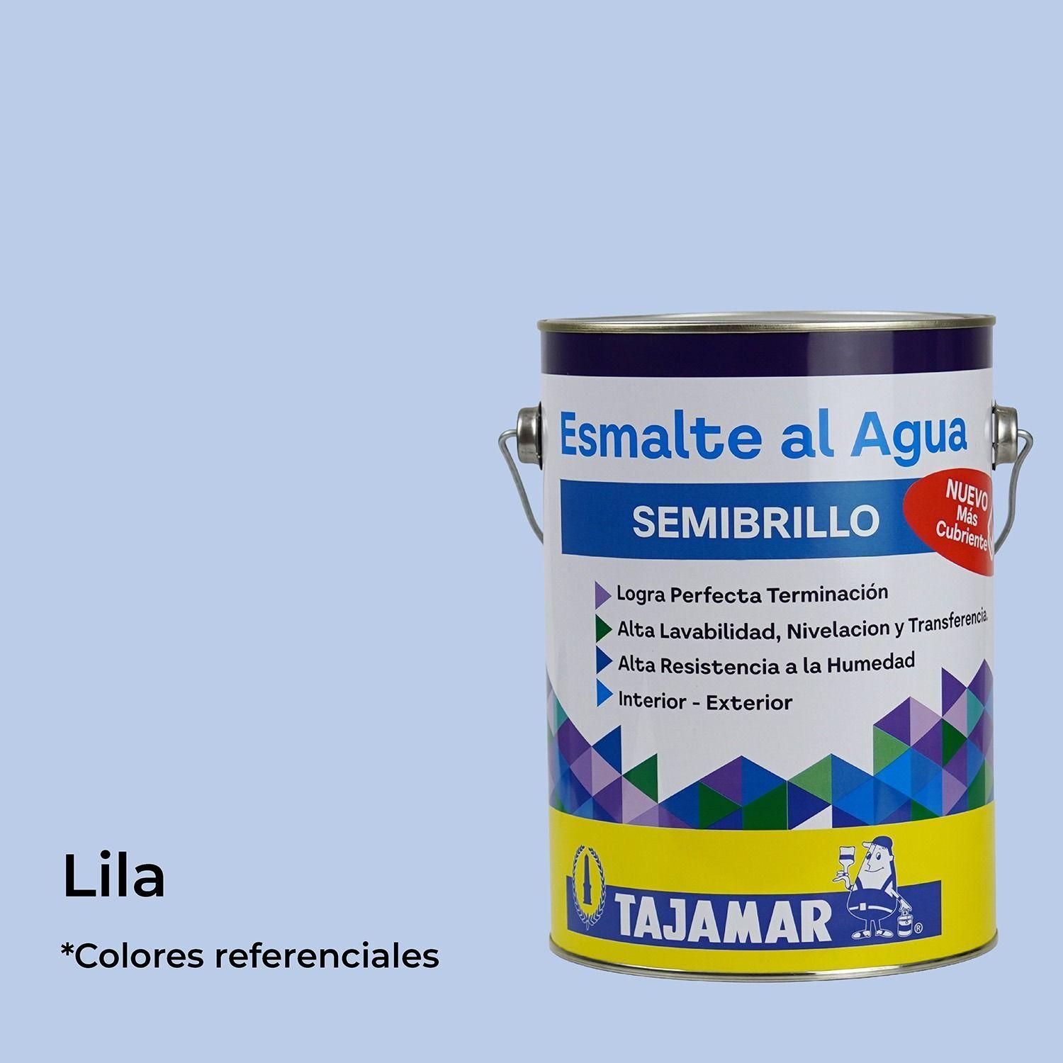Esmalte Al Agua Semibrillo Lila Tajamar Galón-1