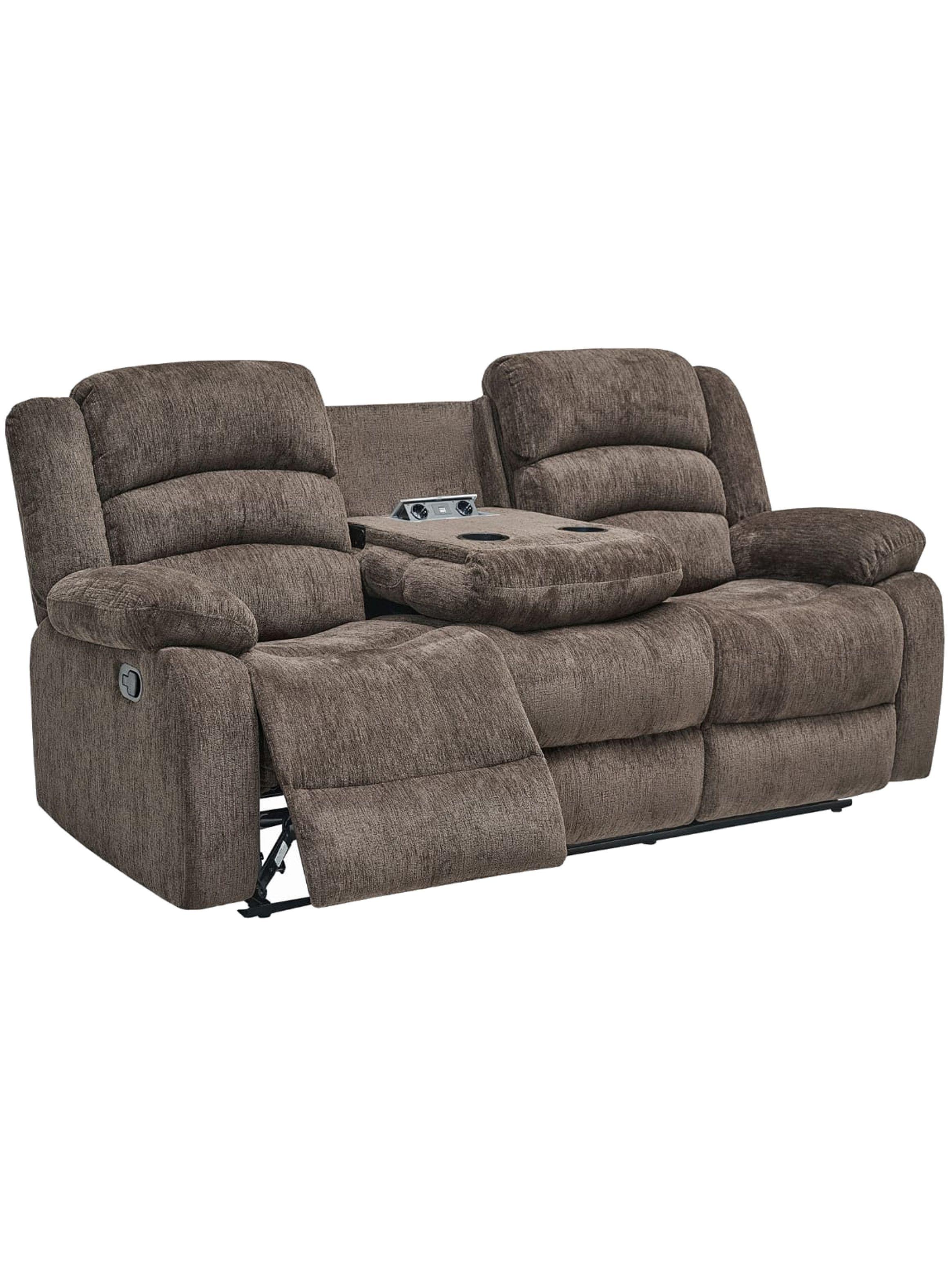 SOFA RECLINABLE 3 CUERPOS CHARLIE CHOCOLATE-1