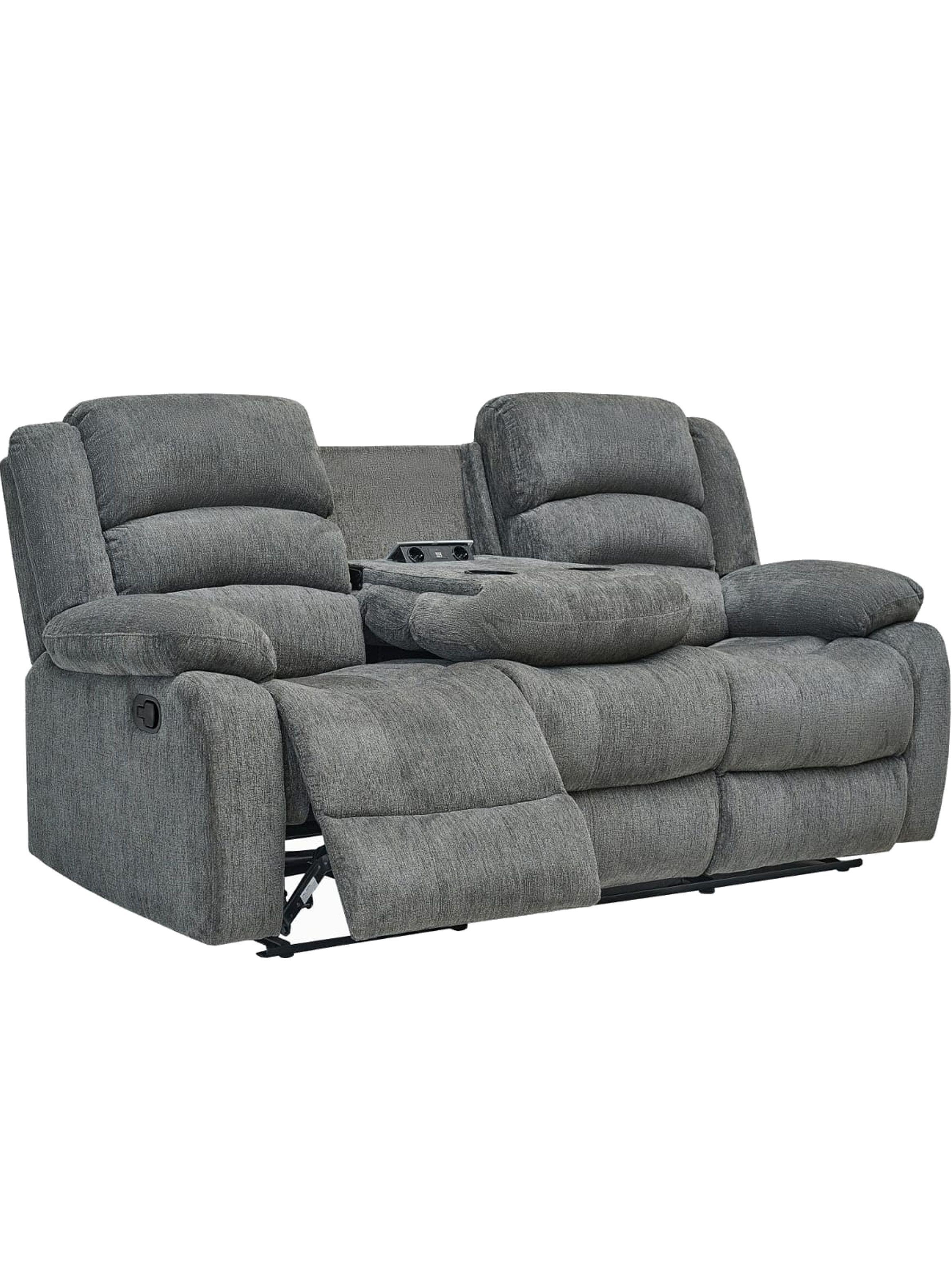 SOFA RECLINABLE 3 CUERPOS CHARLIE GRIS-1