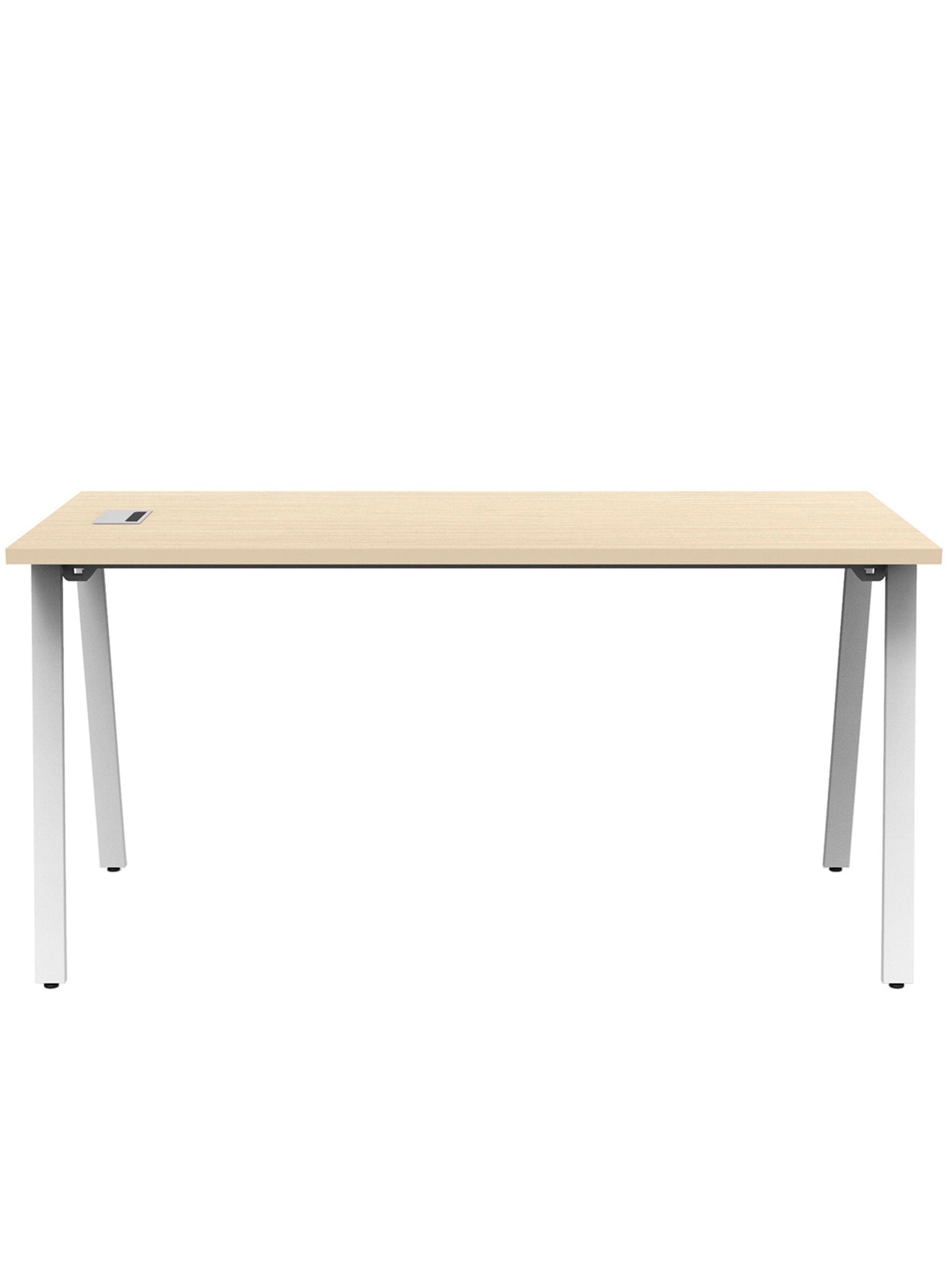 Escritorio Office ALPHA 150x70x75h Pure legno Blanco mate-1