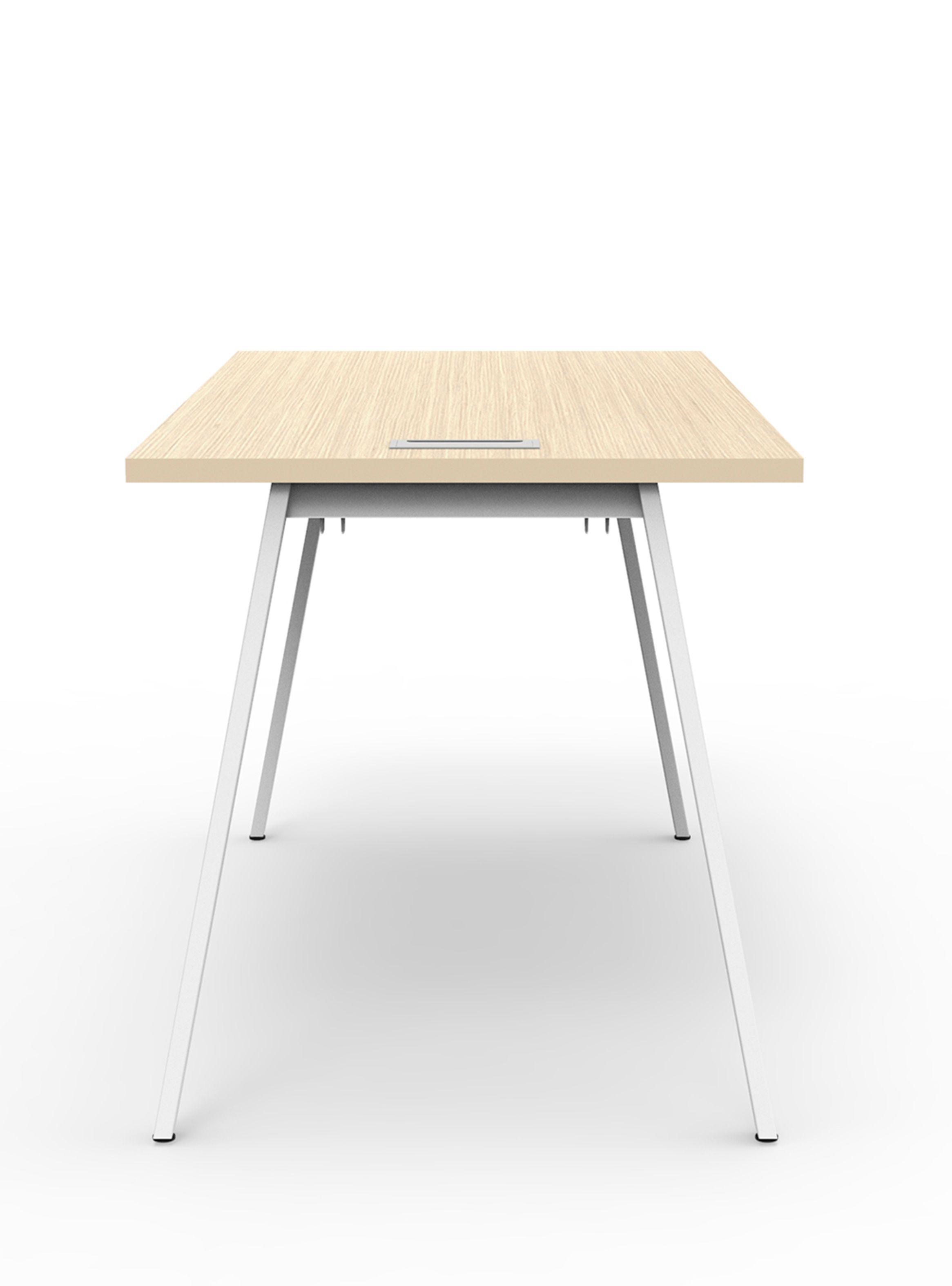 Escritorio Office ALPHA 150x70x75h Pure legno Blanco mate-2