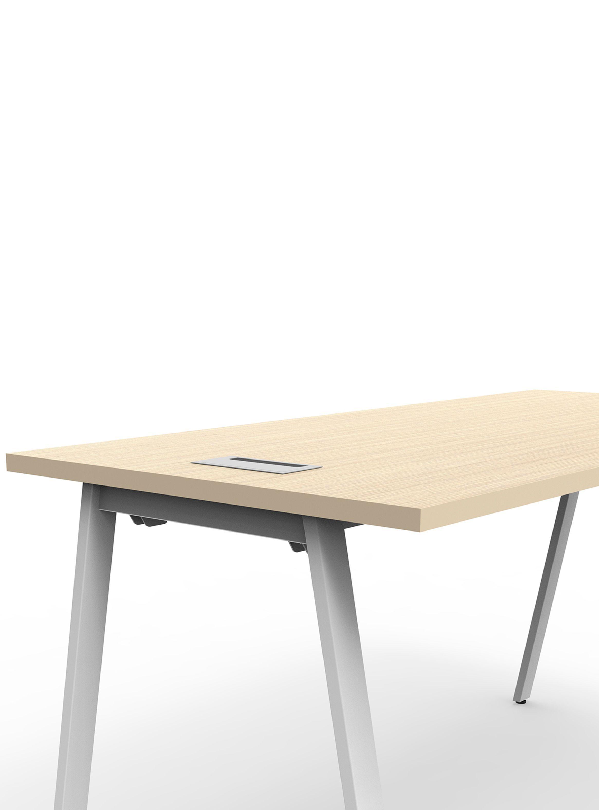 Escritorio Office ALPHA 150x70x75h Pure legno Blanco mate-3