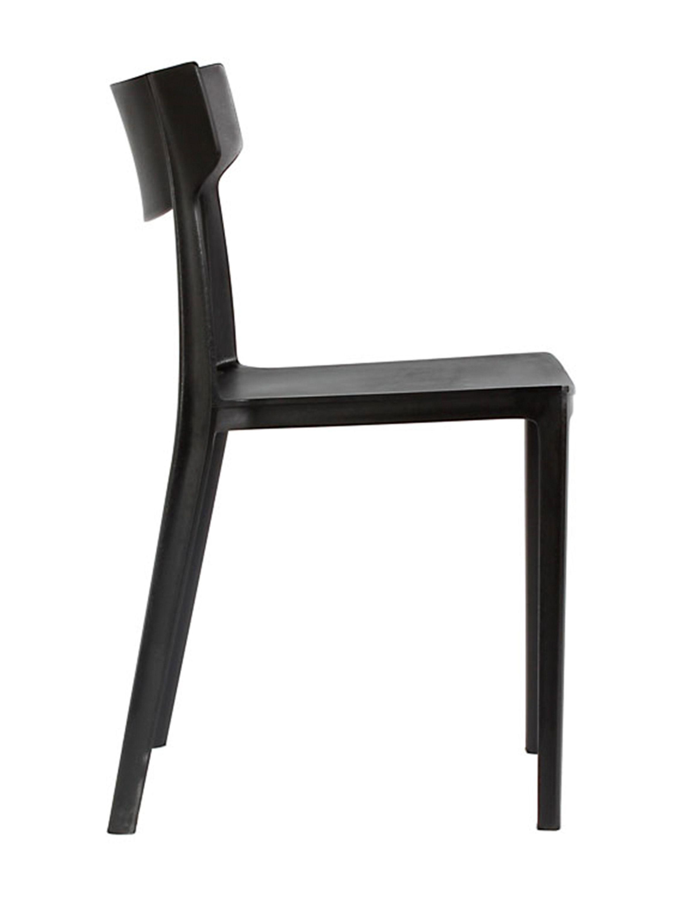 Silla terraza monoblock RIO negro-2