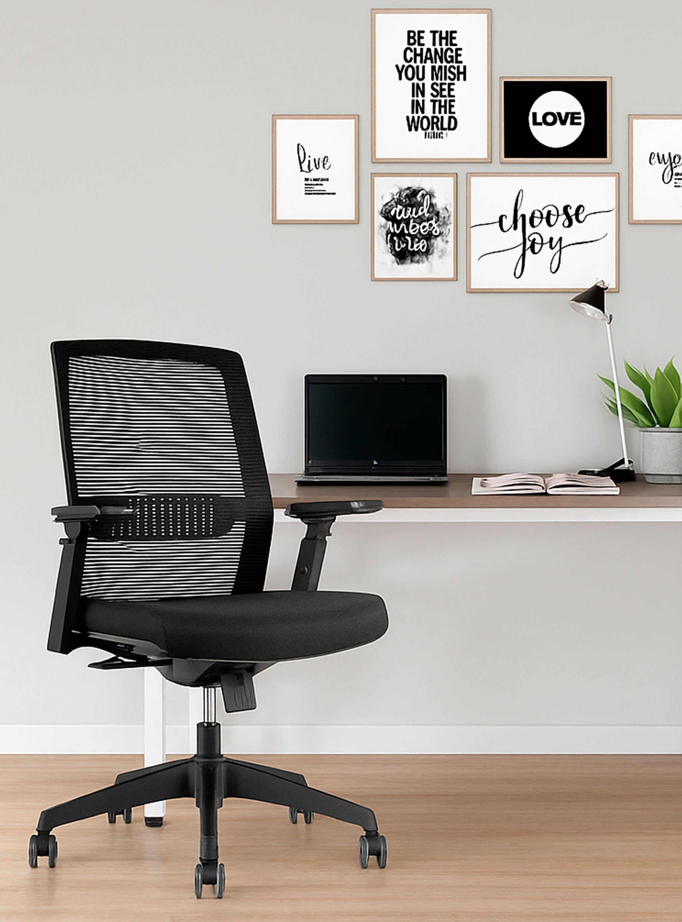 Silla Giratoria de oficina u Hogar ATENEA negro-4