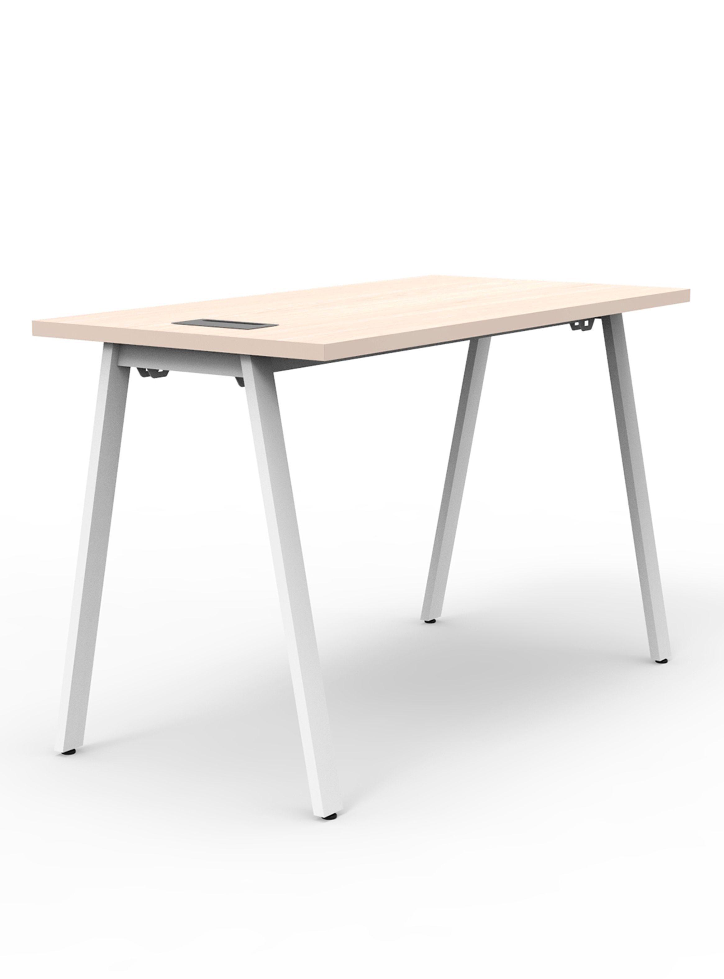 Escritorio Home Office ALPHA 120x60x75h Pure legno Blanco mate-0