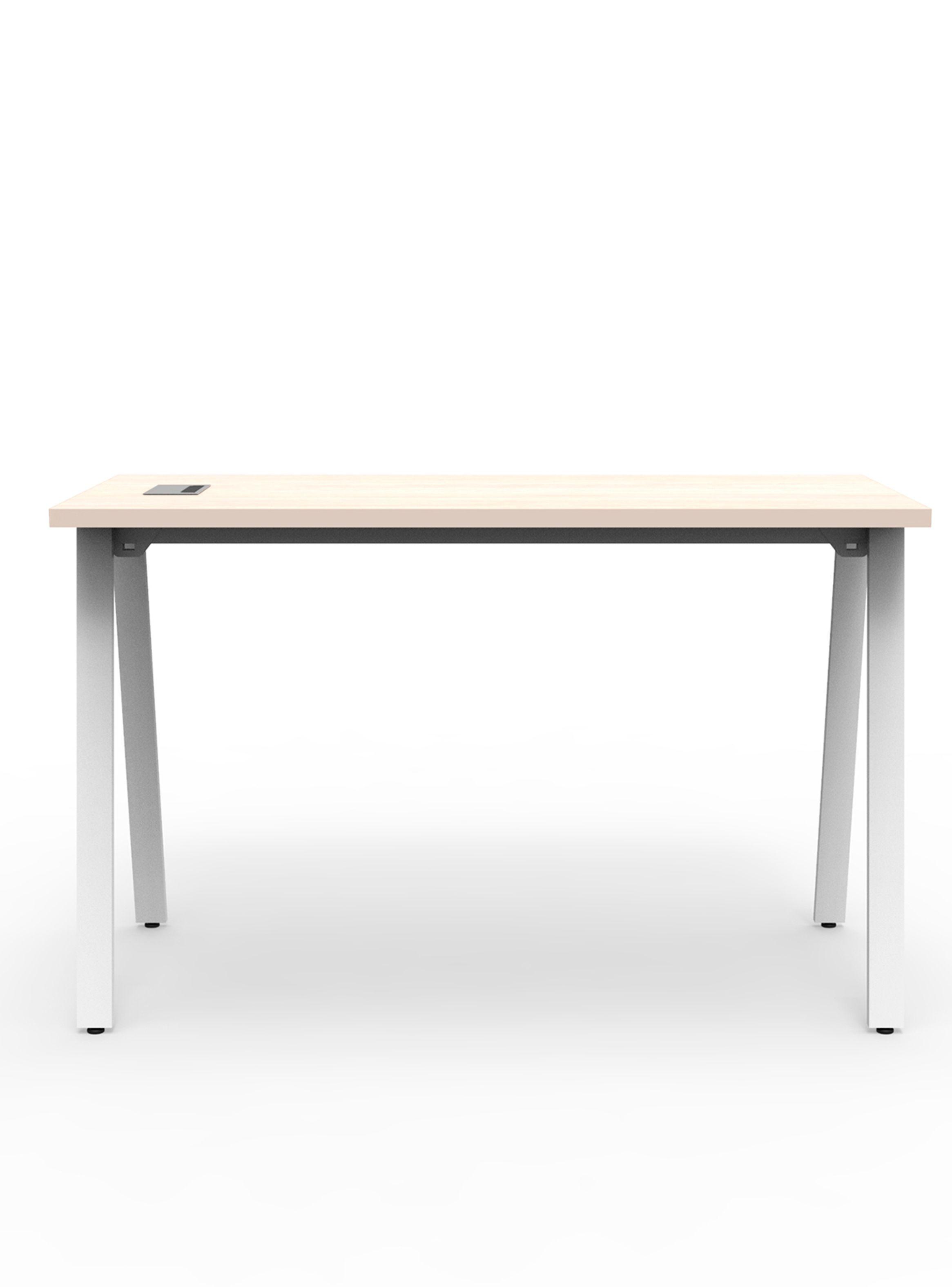 Escritorio Home Office ALPHA 120x60x75h Pure legno Blanco mate-2