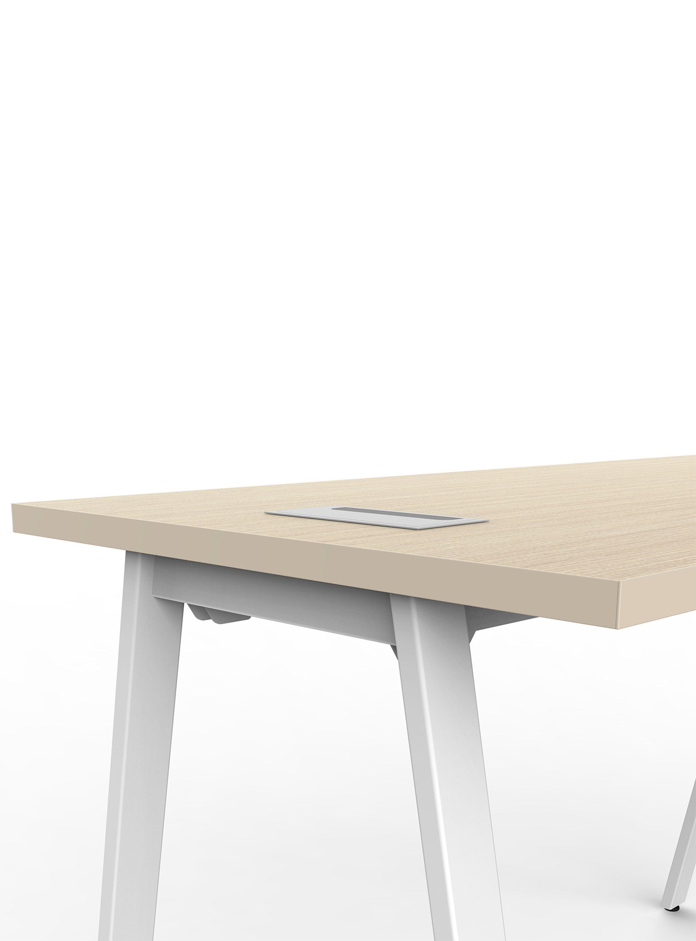 Escritorio Home Office ALPHA 120x60x75h Pure legno Blanco mate-3