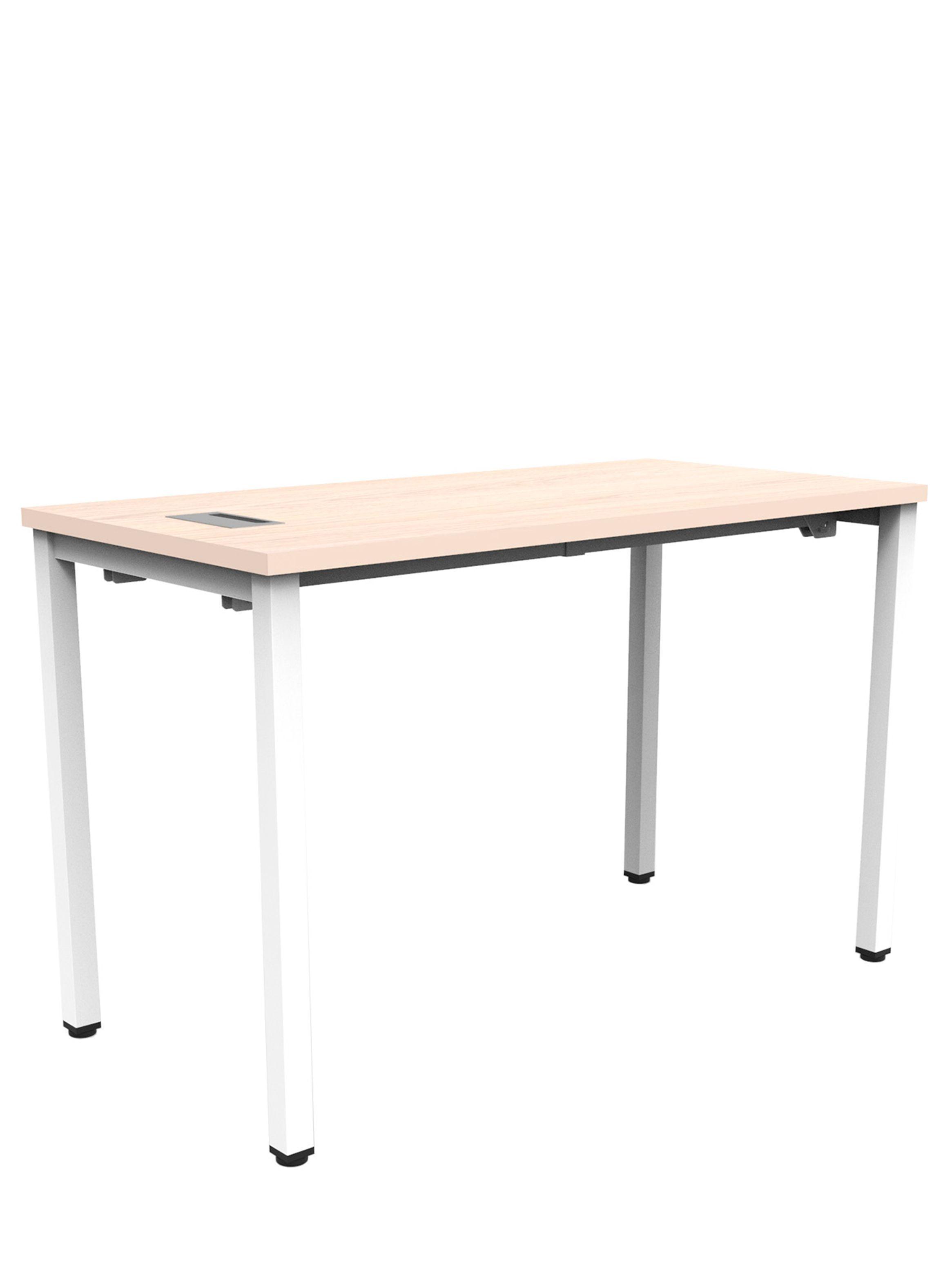 Escritorio PARIS Home Office 120x60x75 color Pure legno Blanco mate-0