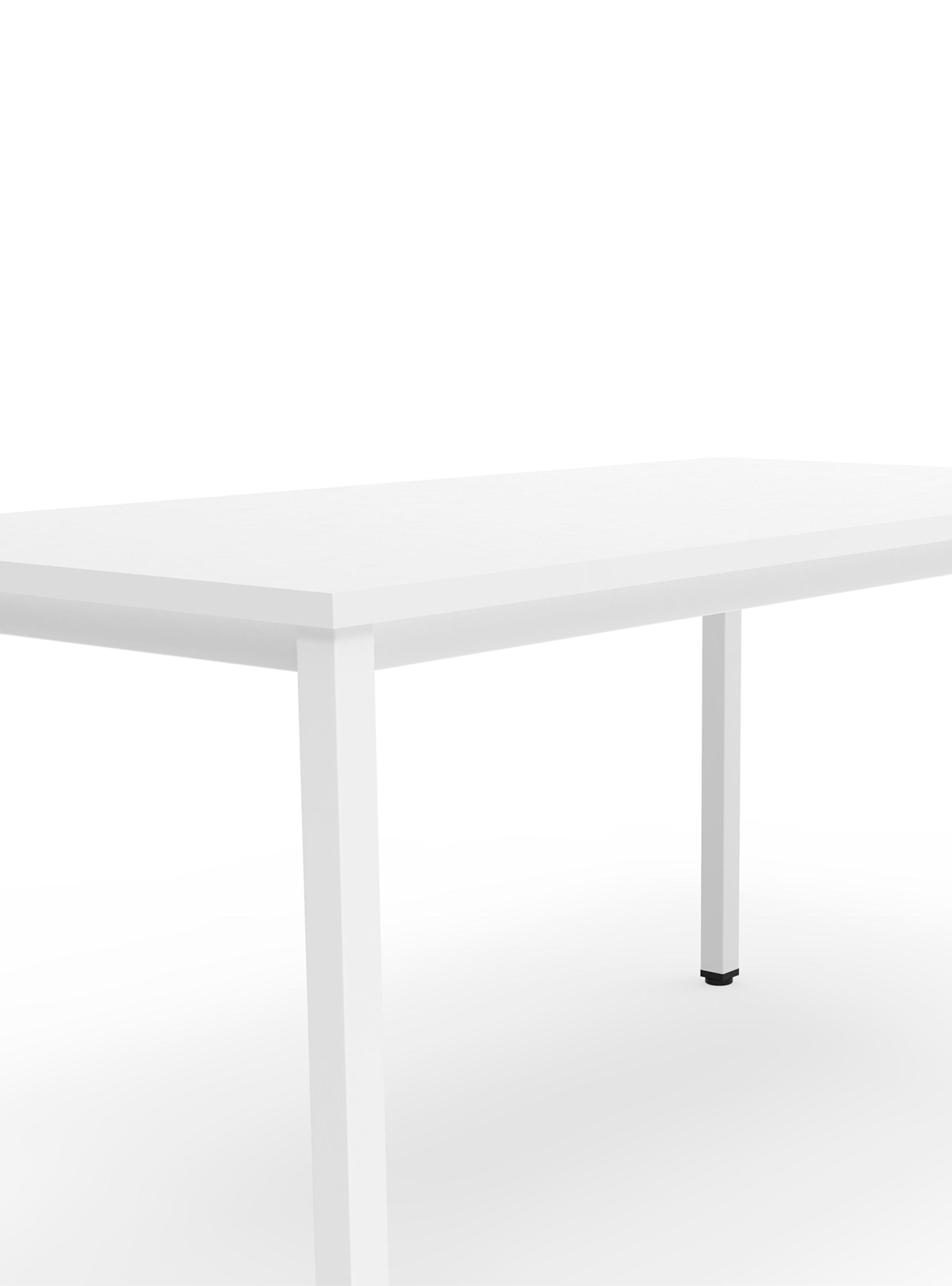 Mesa Comedor 6 personas PARIS 150x75x75 cm Blanco Mate-3