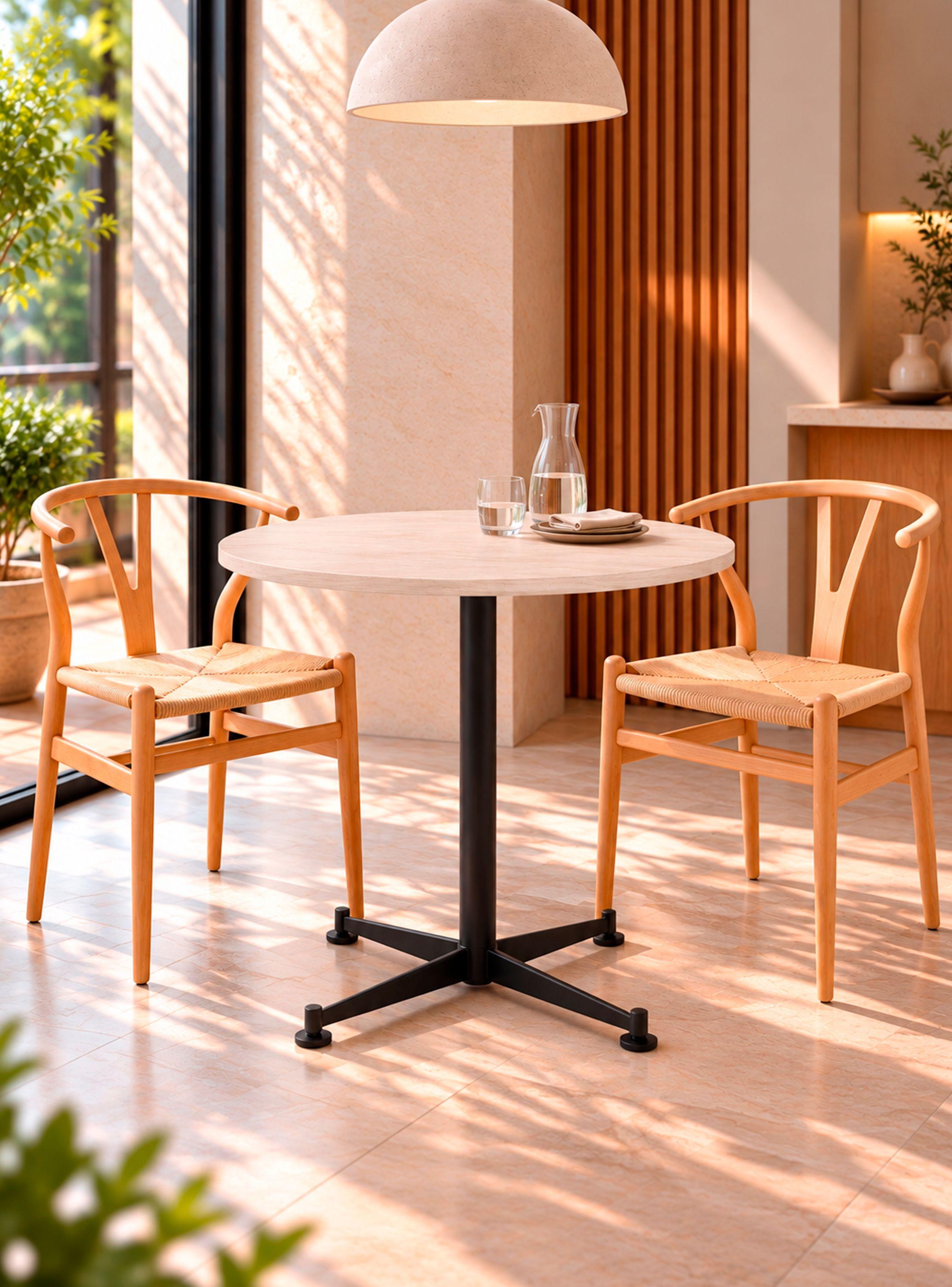 Mesa Comedor Base COLUMNA 70x75 Pure Legno-3