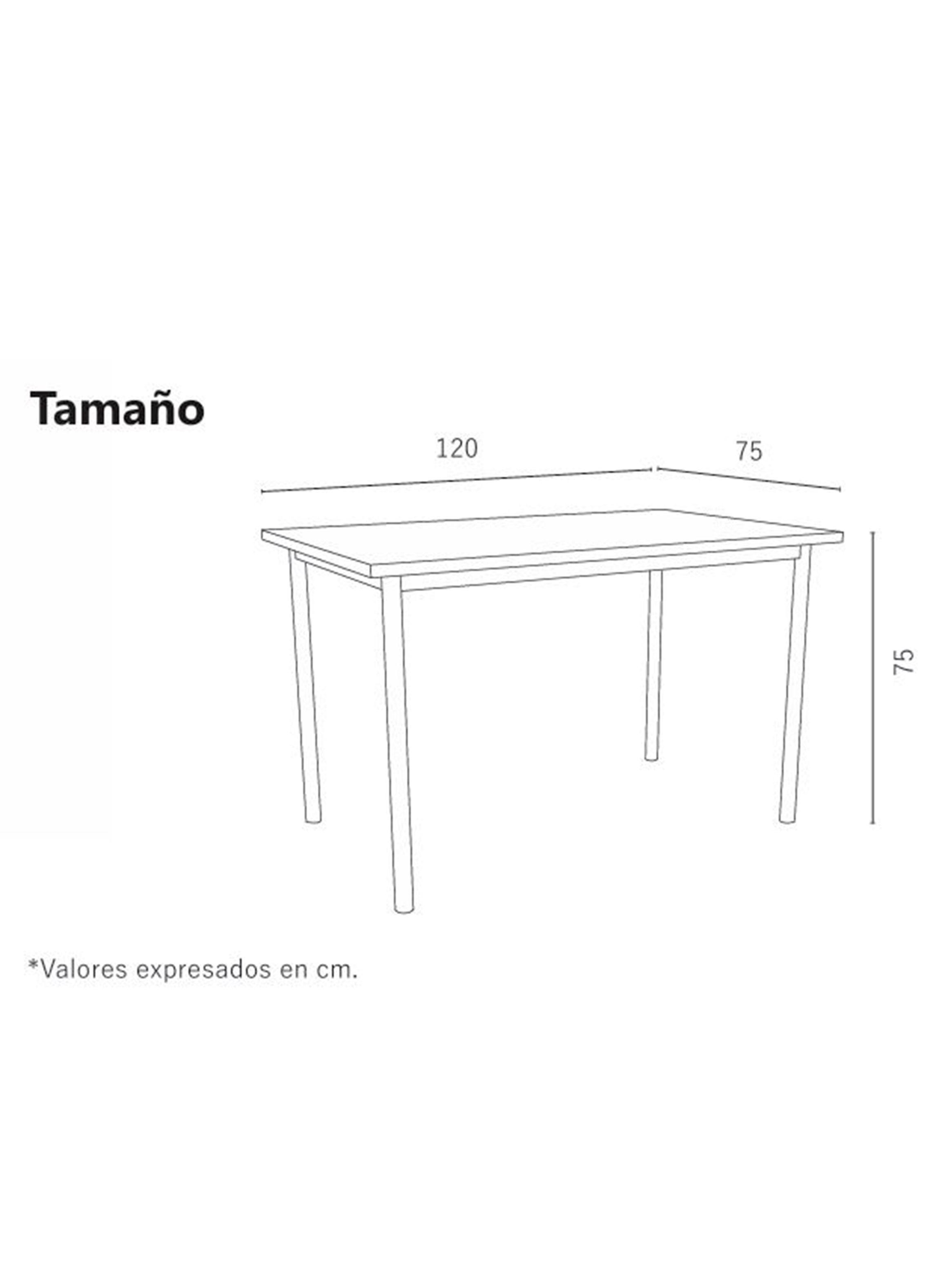 Mesa Multipropósito Línea Plana 120x75x75 cm-5