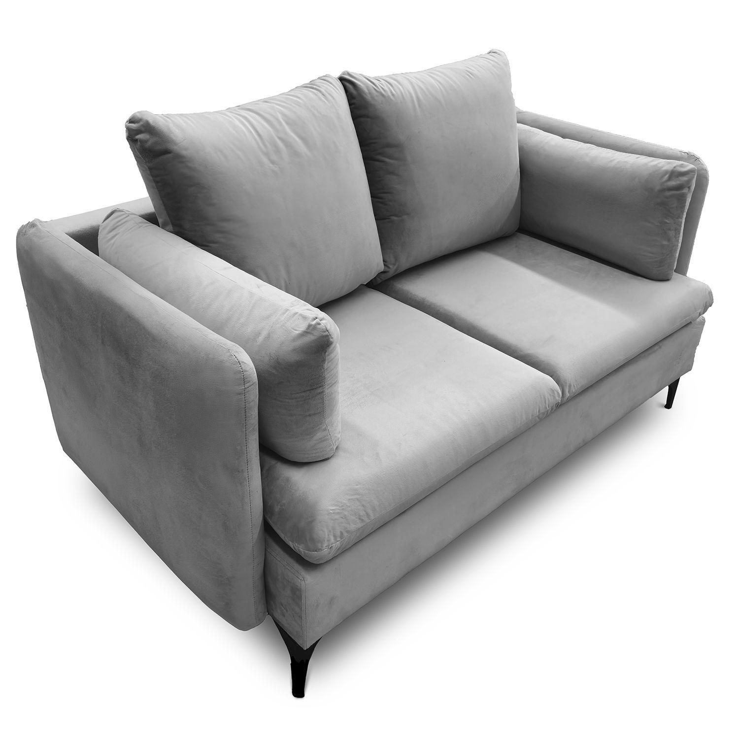 Sofá 2 Cuerpos Dallas 160cm Gray-1