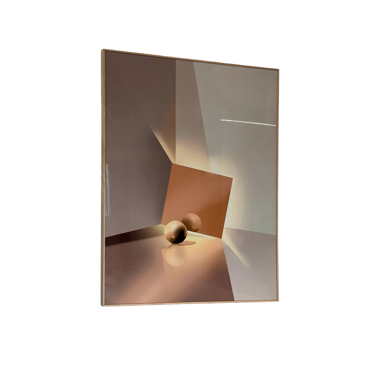 Cuadro Decorativo Abstracto Dorado-2