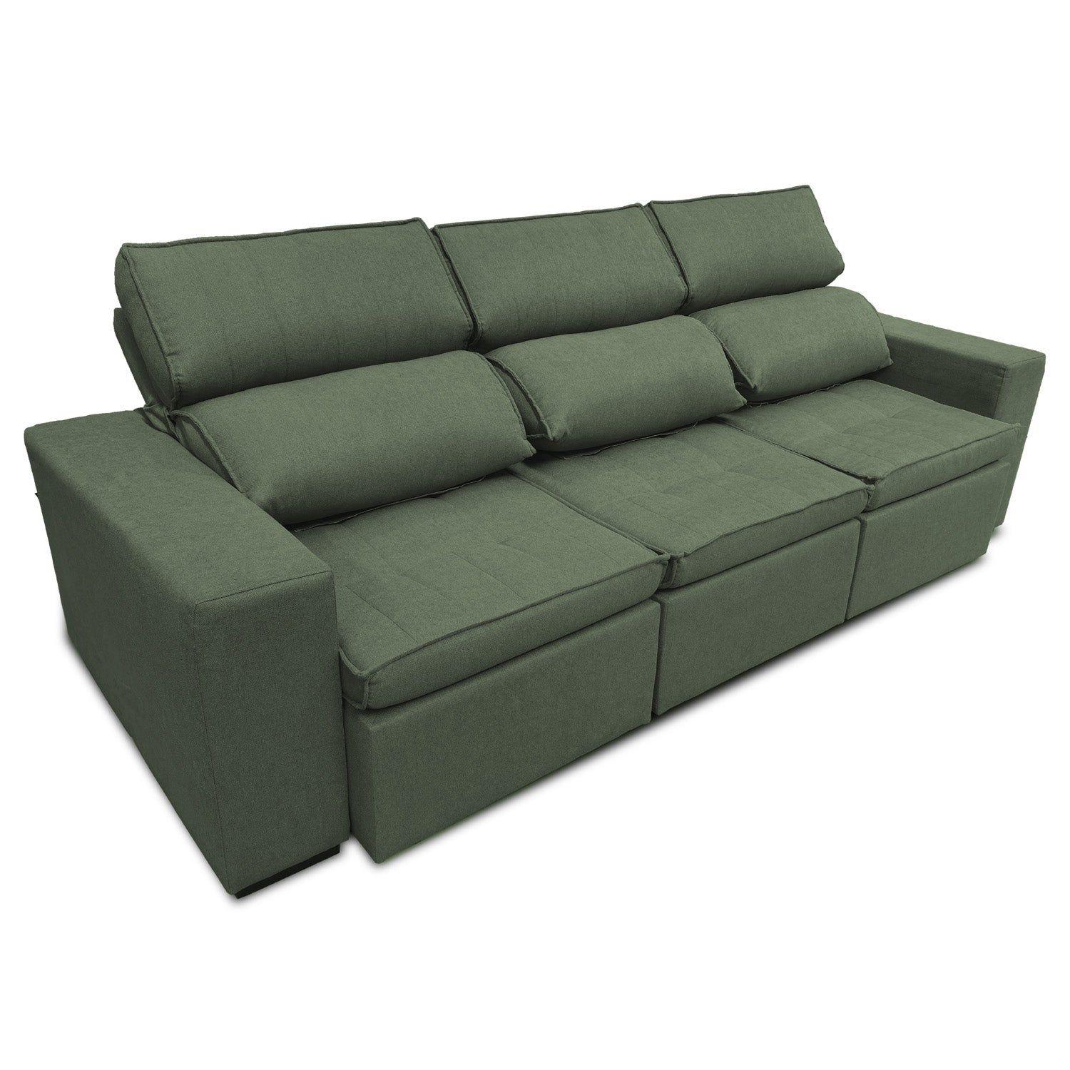 Sofá Extensible y Reclinable Toquio 254cm Verde-0