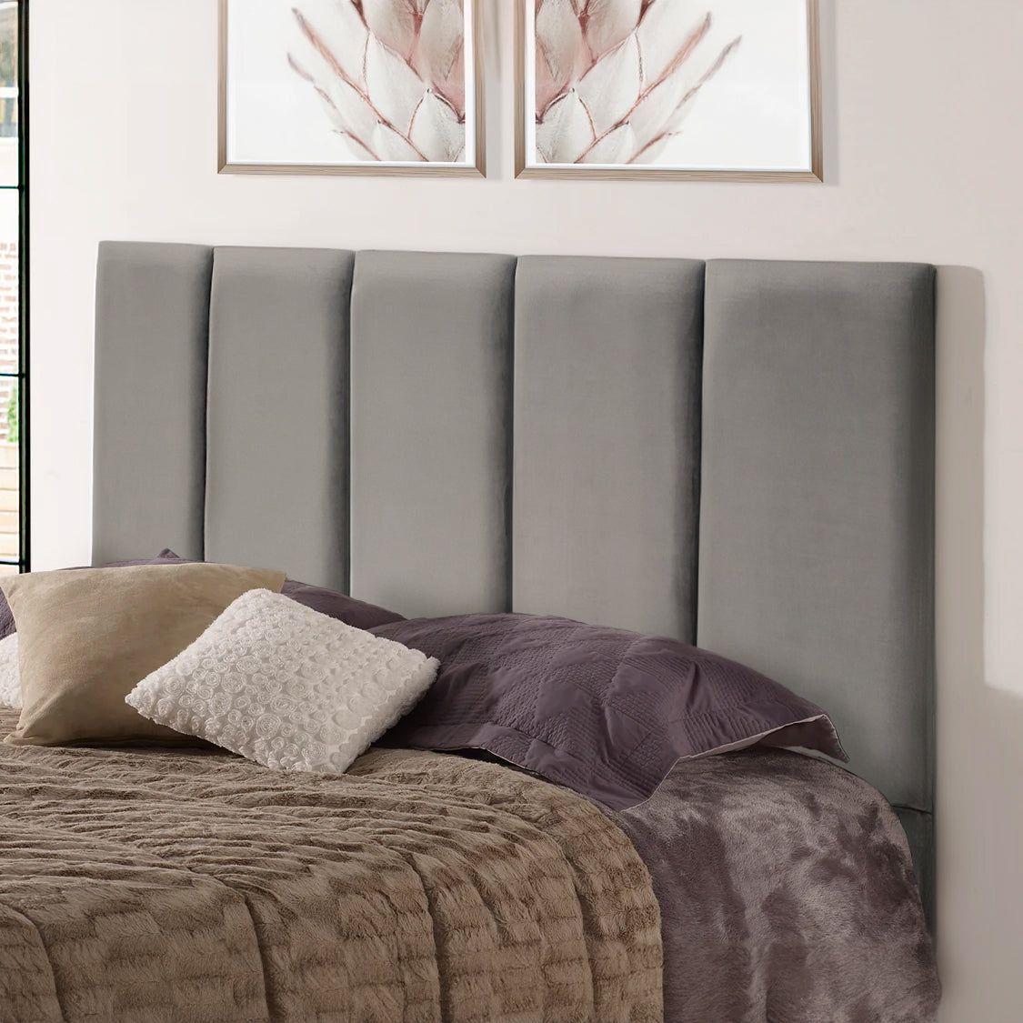 Respaldo De Cama Preciosa King Dark Gray-1