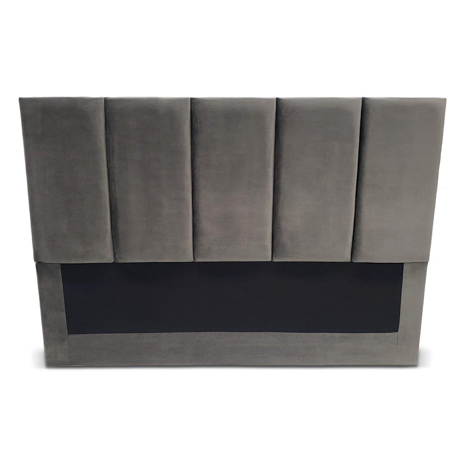 Respaldo De Cama Preciosa King Dark Gray-2