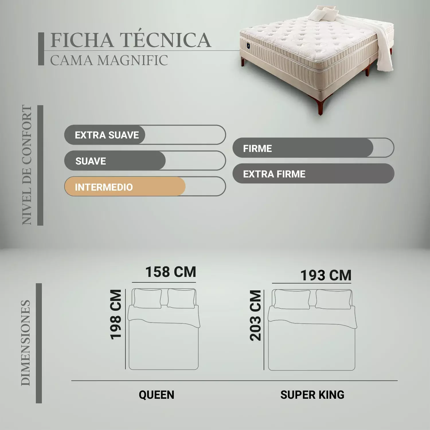 Cama Europea Magnific Inverse Super King-4