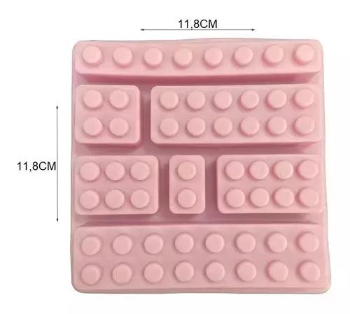 Molde De Silicona Molde Fondant Lego Molde Lego N359-2