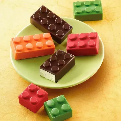 Molde De Silicona Molde Fondant Lego Molde Lego N359-5