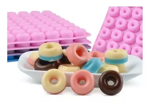 Pack 2 Moldes Silicona Donas Mini Dona 48-2