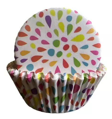 100 Capsulas Para Hornear Capsula Cupcakes Capsula Gotas 7cm-0