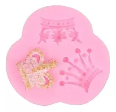 Molde De Silicona Molde Corona Molde De Fondant 3 Corona-3