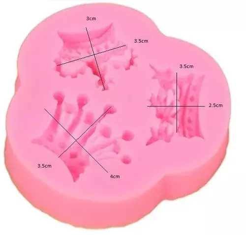 Molde De Silicona Molde Corona Molde De Fondant 3 Corona-2