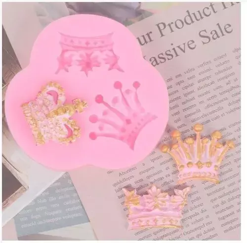 Molde De Silicona Molde Corona Molde De Fondant 3 Corona-4