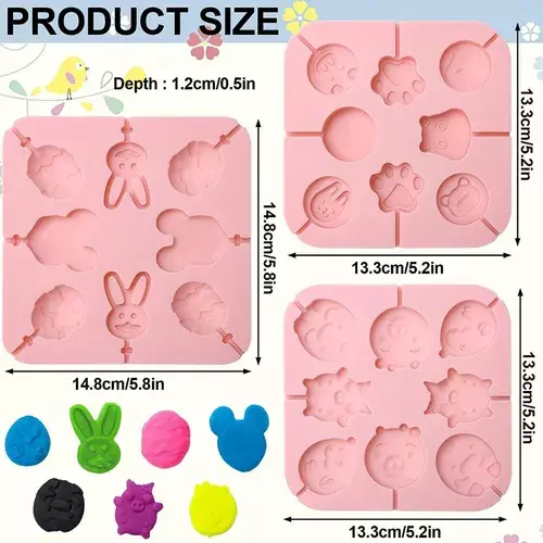 Molde Silicona Moldes De Cakepop Molde Para Paletas Pascuas-3