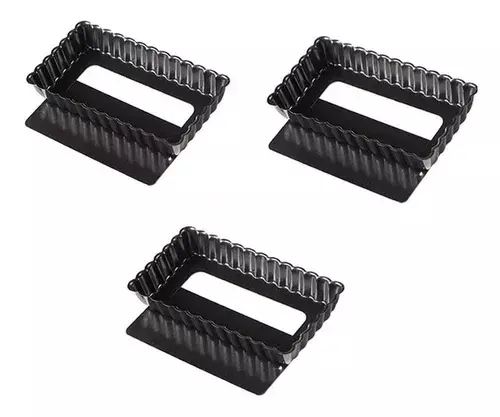 Pack X3 Moldes Desmontables Moldes Rectangular Individual-0